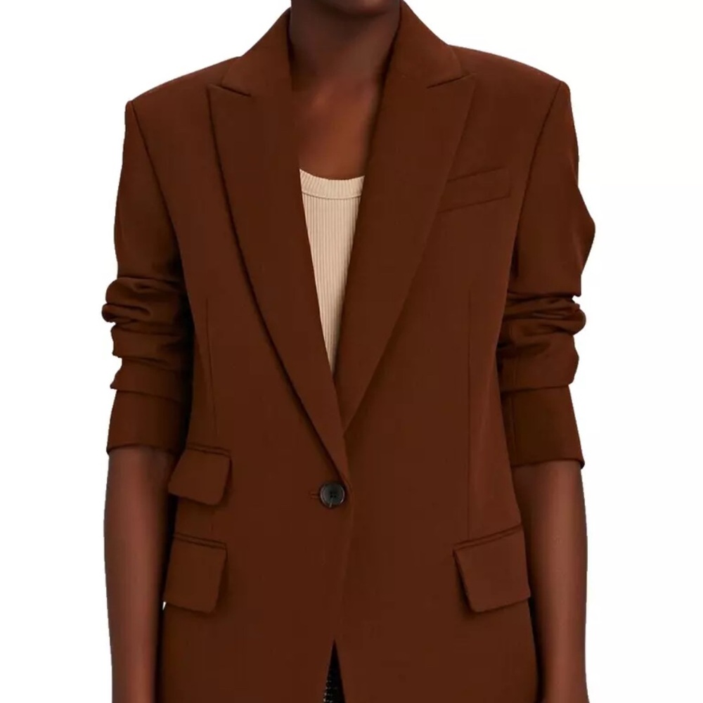 A.L.C. Mavis Mocha Brown Twill Blazer | New w/tags | size 8
